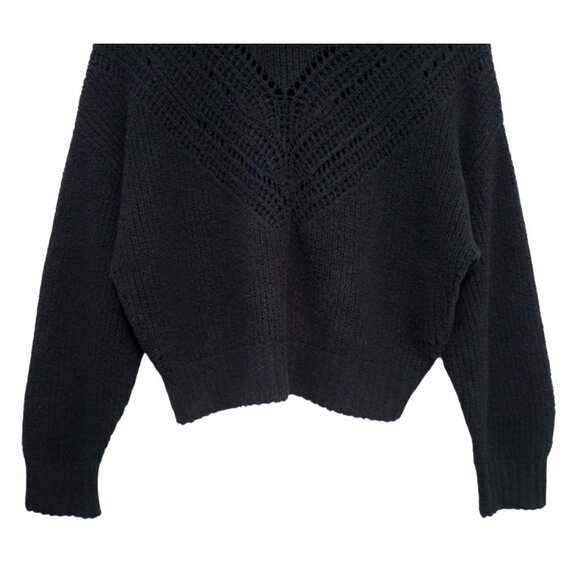 IRO Arresispe Black Open Knit Sweater Pullover - Picture 5 of 13